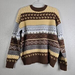 Aelfric Eden Men's Sweater Size Large Geometric